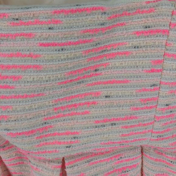 Moulinette Soeurs Anthro Pink Tweed Convertible Strapless Dress size 6 - Picture 5 of 13